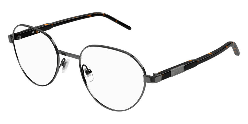 Gucci® GG1162O GUC GG1162O 002 51 - Gunmetal/Havana Eyeglasses