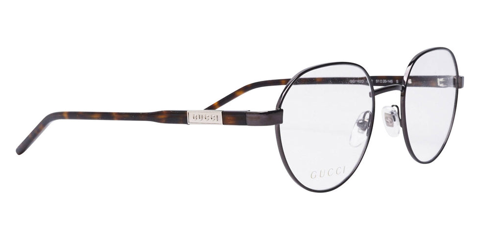 Gucci® GG1162O GUC GG1162O 002 51 - Gunmetal/Havana Eyeglasses