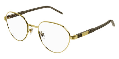 Gucci® GG1162O GUC GG1162O 003 51 - Gold/Brown Eyeglasses