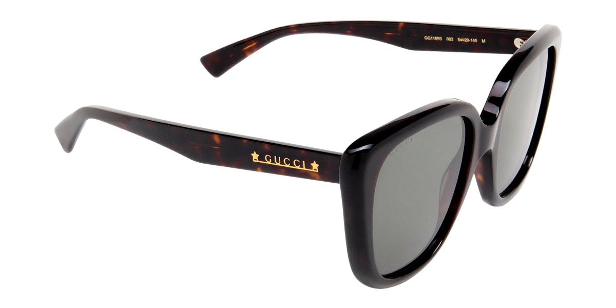 GUCCI グッチ サングラス GG1169S 003 54□20-145 M Gucci® GG1169S Cat-Eye Sunglasses - EuroOptica