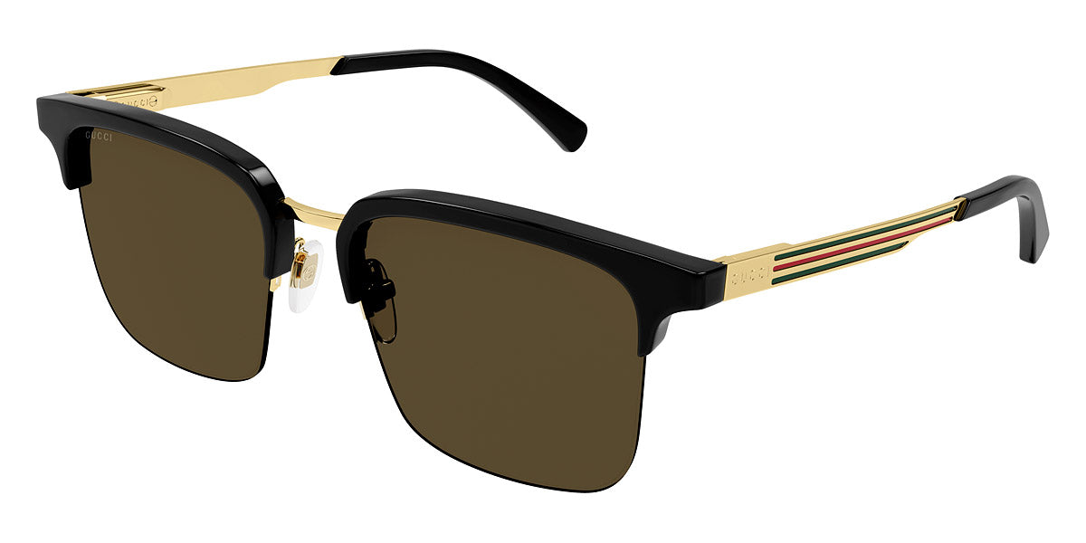 Gucci® GG1226S GUC GG1226S 001 53 - Black/Gold Sunglasses