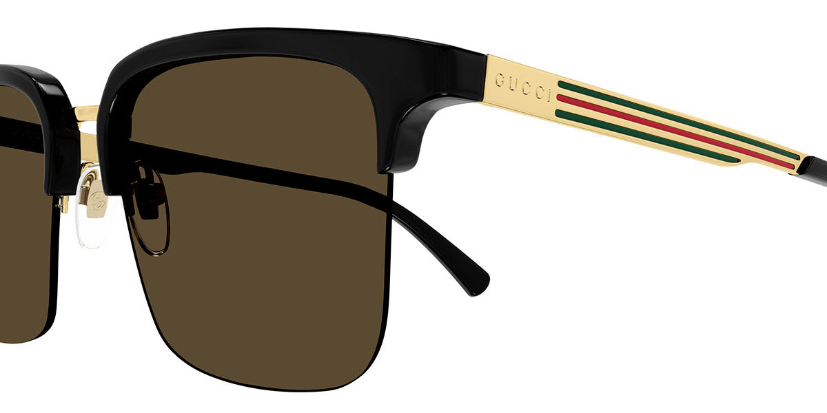Gucci® GG1226S GUC GG1226S 001 53 - Black/Gold Sunglasses