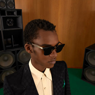 Gucci® GG1226S GUC GG1226S 001 53 - Black/Gold Sunglasses