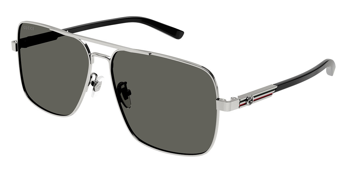 Gucci® GG1289S GUC GG1289S 001 62 - Gunmetal/Black Sunglasses