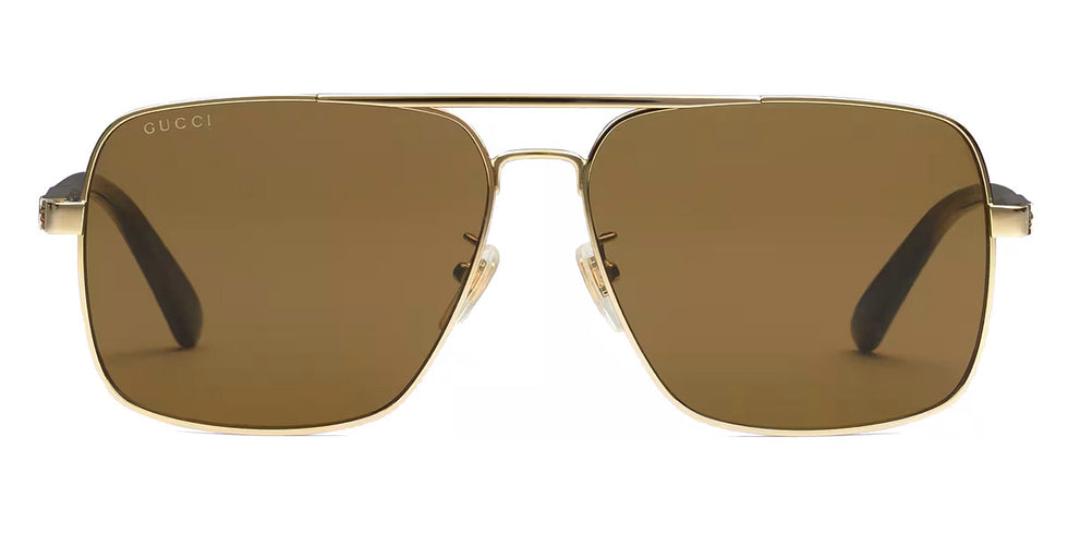 Gucci® GG1289S GUC GG1289S 002 62 - Gold/Havana Sunglasses