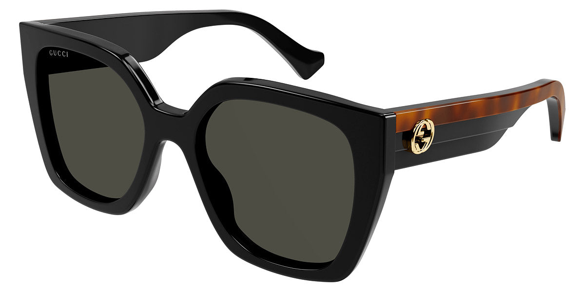 Gucci® GG1300S GUC GG1300S 001 55 - Black/Havana Sunglasses