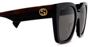 Gucci® GG1300S GUC GG1300S 001 55 - Black/Havana Sunglasses