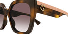Gucci® GG1300S GUC GG1300S 003 55 - Havana/Crystal Sunglasses