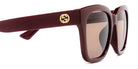 Gucci® GG1338SK GUC GG1338SK 004 54 - Burgundy Sunglasses