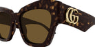 Gucci® GG1422S Sunglasses - Havana / Brown