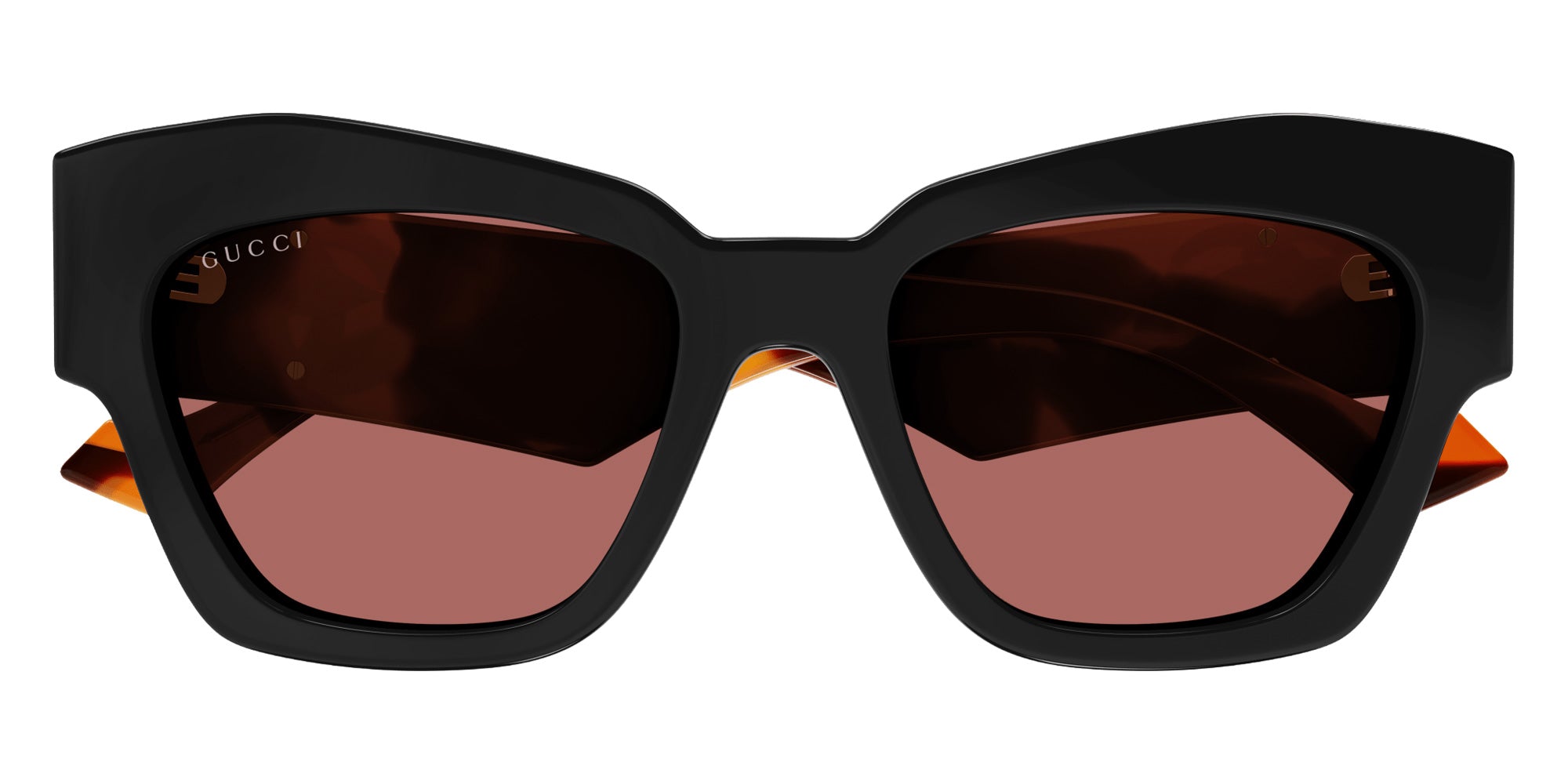 Gucci® GG1422S Sunglasses - Black / Orange