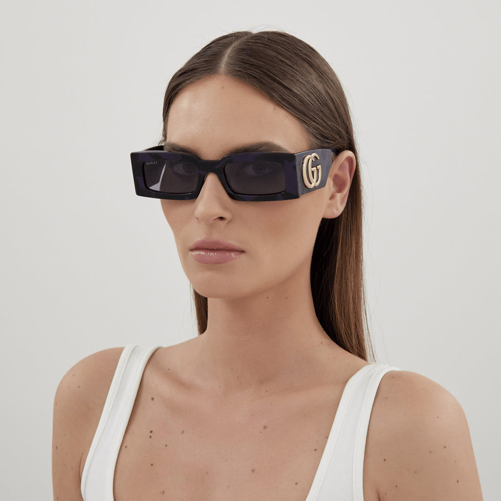 Gucci® GG1425S Sunglasses - Havana / Grey