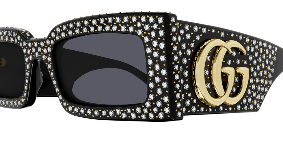 Gucci® GG1425S Sunglasses - Black / Grey