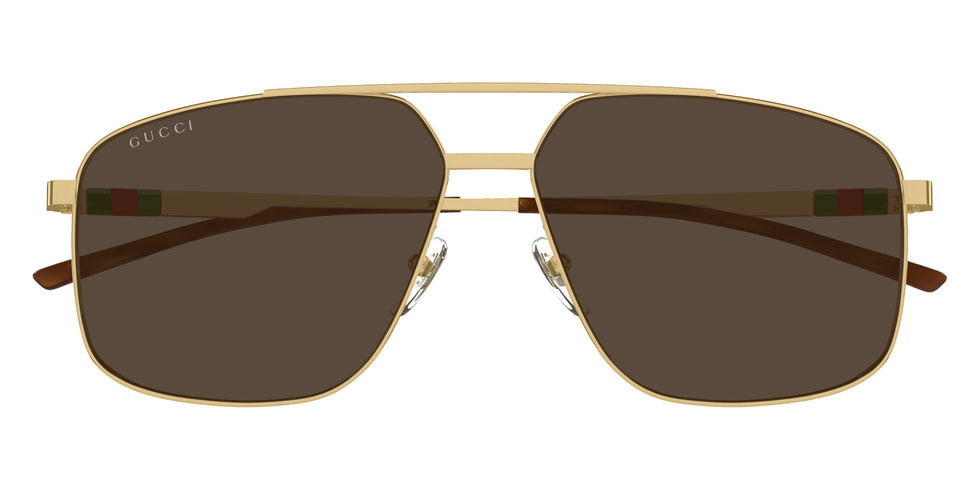 Gucci® GG1676S Sunglasses - Gold / Brown