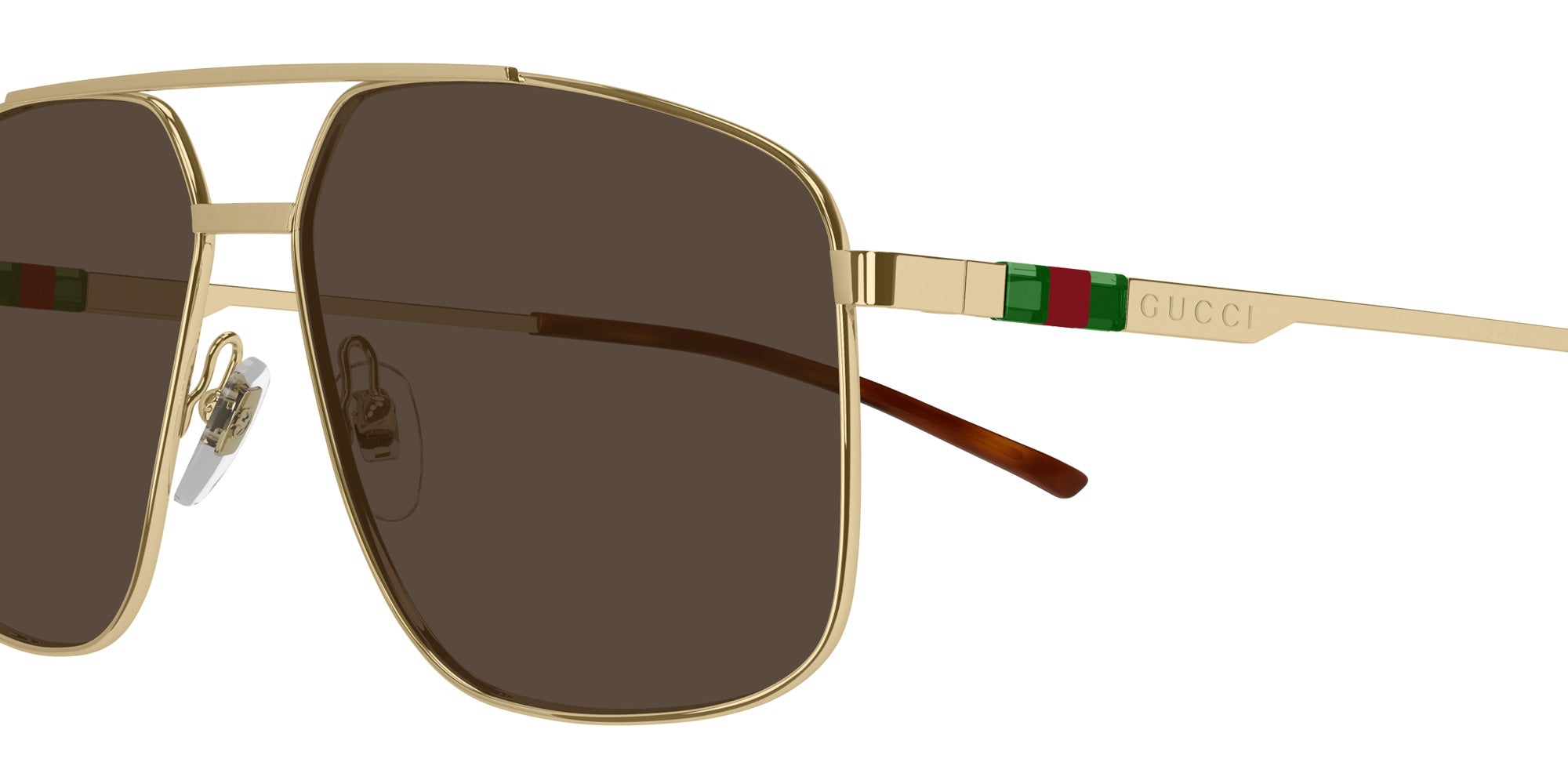 Gucci® GG1676S Sunglasses - Gold / Brown