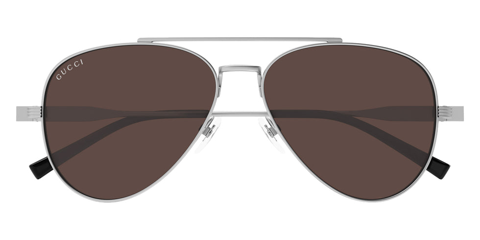 Gucci® GG1874S Sunglasses - Gunmetal / Brown