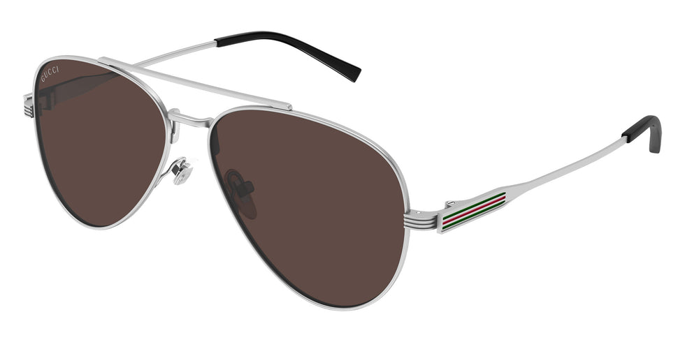Gucci® GG1874S Sunglasses - Gunmetal / Brown