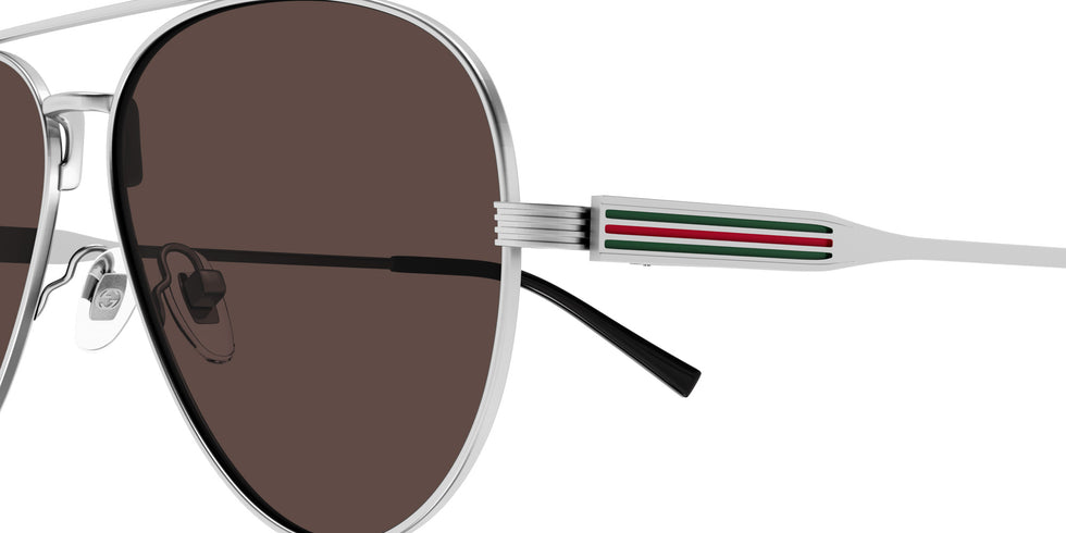 Gucci® GG1874S Sunglasses - Gunmetal / Brown