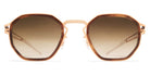 Mykita® GIA MYK GIA A80 Champagne Gold/Galapagos / Raw Brown Gradient 49 - A80 Champagne Gold/Galapagos / Raw Brown Gradient Sunglasses