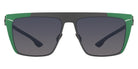 Ic! Berlin® Bibhu 01 Amazon Green Sides-Gun-Metal 56 Sunglasses