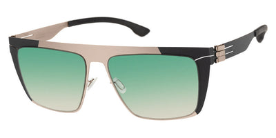 Ic! Berlin® Bibhu 01 Amazon Green Sides-Gun-Metal 56 Sunglasses