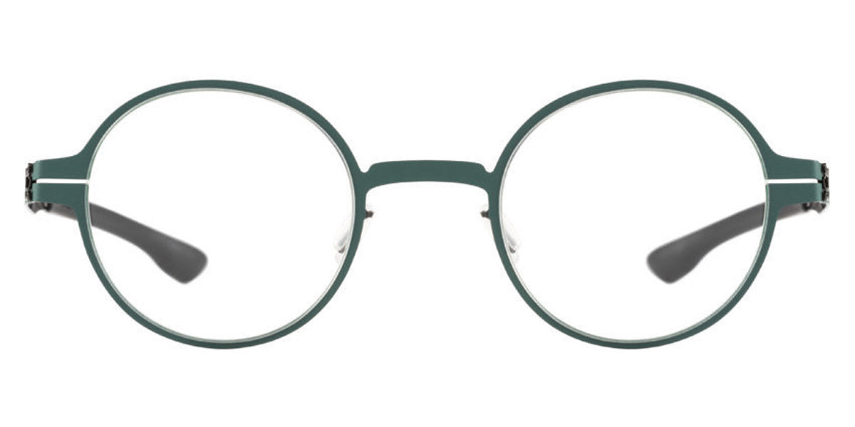 Ic! Berlin® Wilhelm Spruce Green-Gun-Metal 45 Eyeglasses