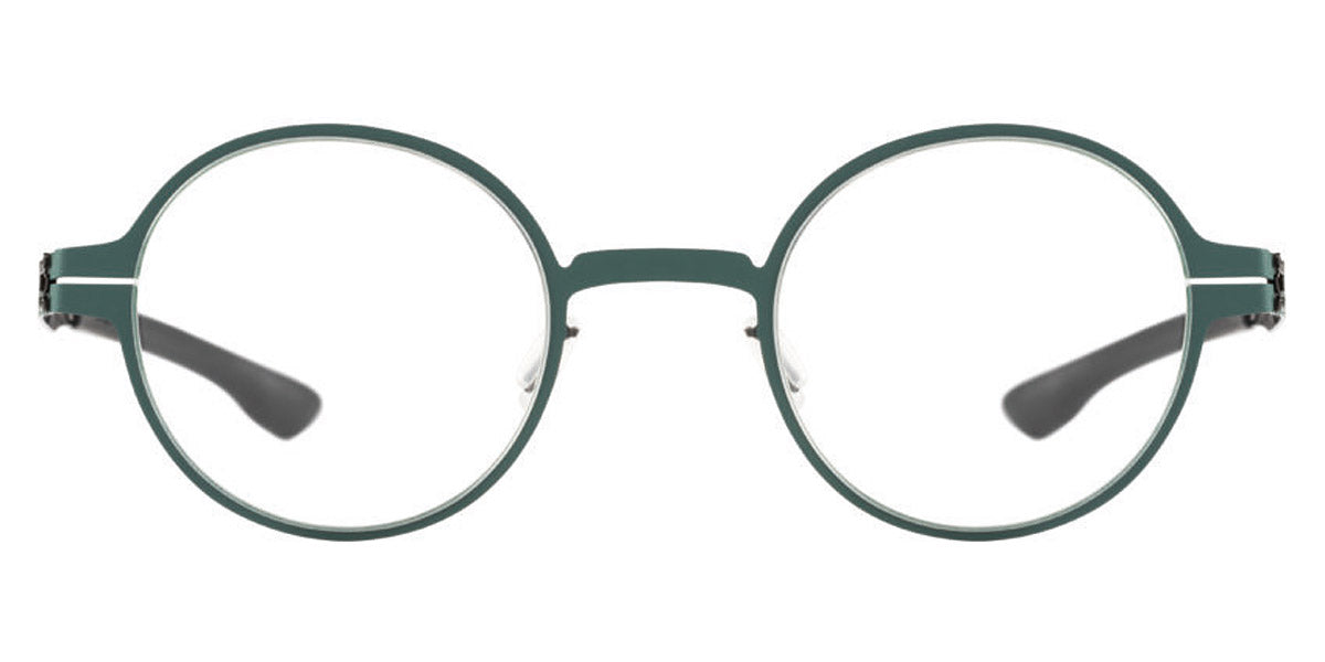Ic! Berlin® Wilhelm Spruce Green-Gun-Metal 45 Eyeglasses
