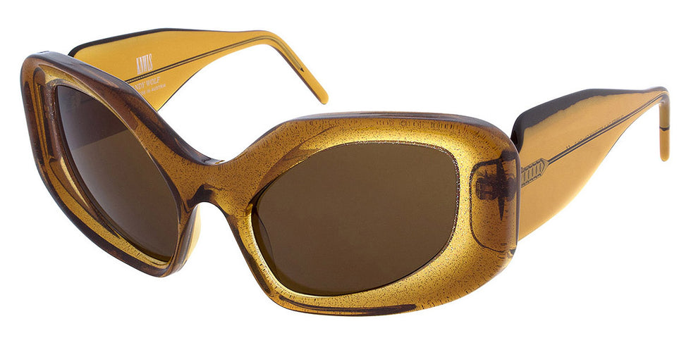 Andy Wolf® Glimmer Sun ANW Glimmer Sun A 57 - Brown/Gold A Sunglasses
