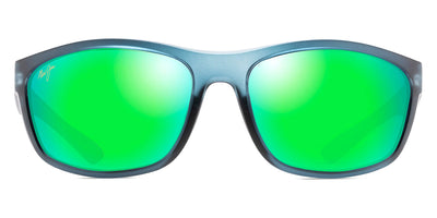 Maui Jim® Nu'U Landing GM869-03 - Matte Teal with Aquamarine rubber / MAUIGreen® Sunglasses