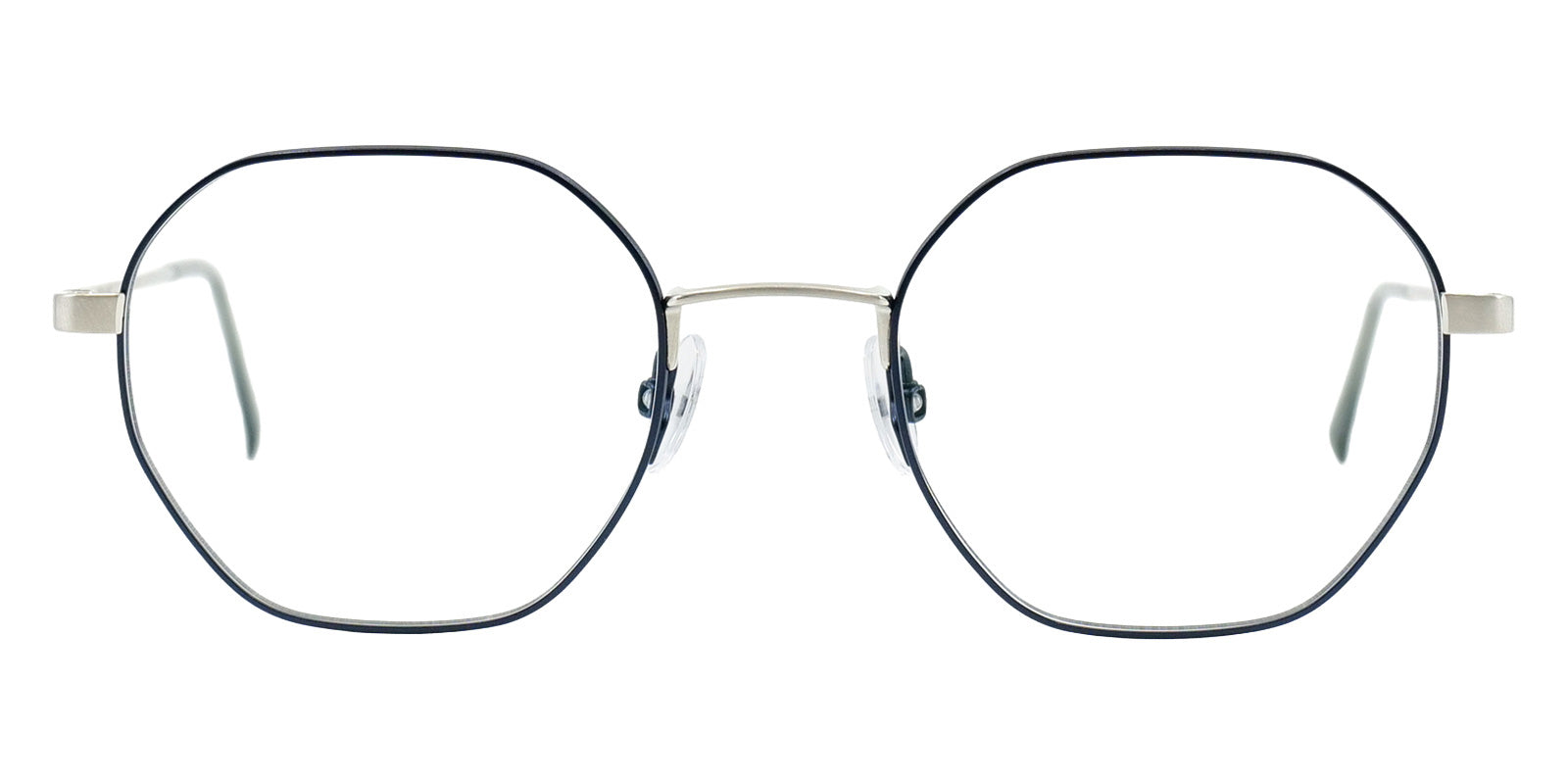 Götti® ARACON GOT ARACON SLB-NB 49 - Silver brushed - night blue Eyeglasses