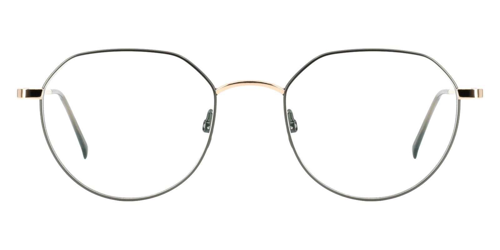Götti® GERY GOT GERY GLS-GR 49 - Gold shiny - moss green Eyeglasses