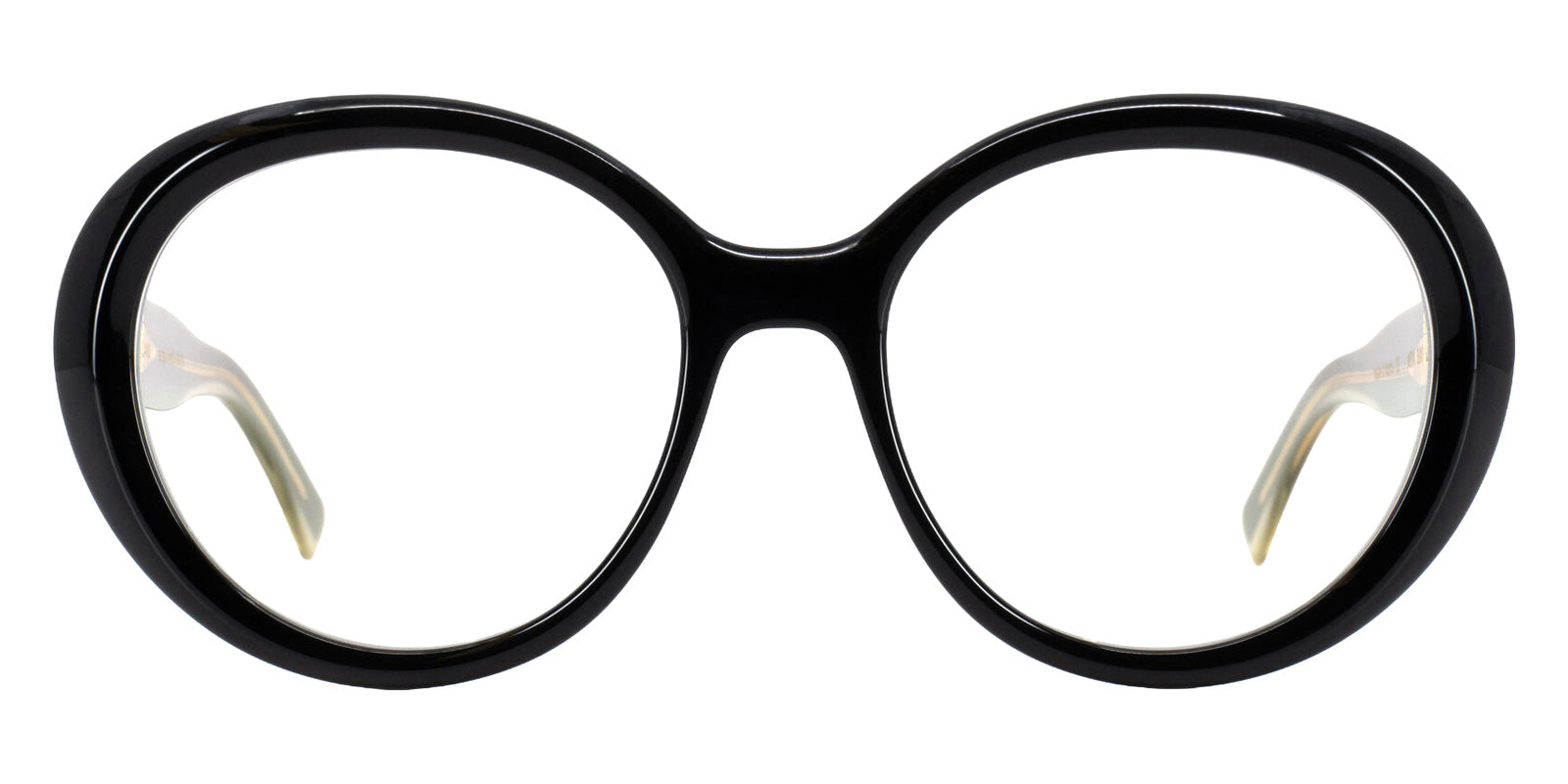 Götti® MEVA GOT MEVA BLKY 53 - Black - yellow inside Eyeglasses