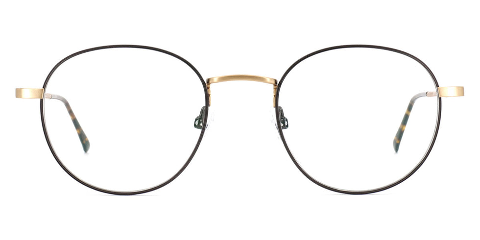 Götti® Devito GOT OP DEVITO GB-BR 47 - Gold Brushed/Brown Eyeglasses
