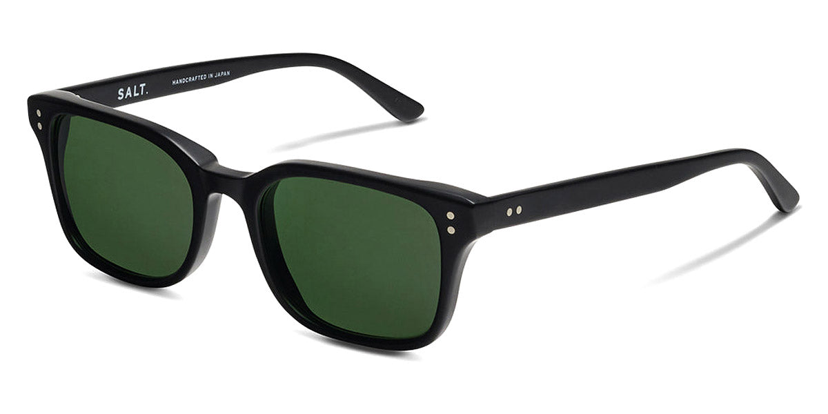 SALT.® GRAYS SAL GRAYS MBK 52 - Matte Black/Polarized Forest Green Glass Lens Sunglasses