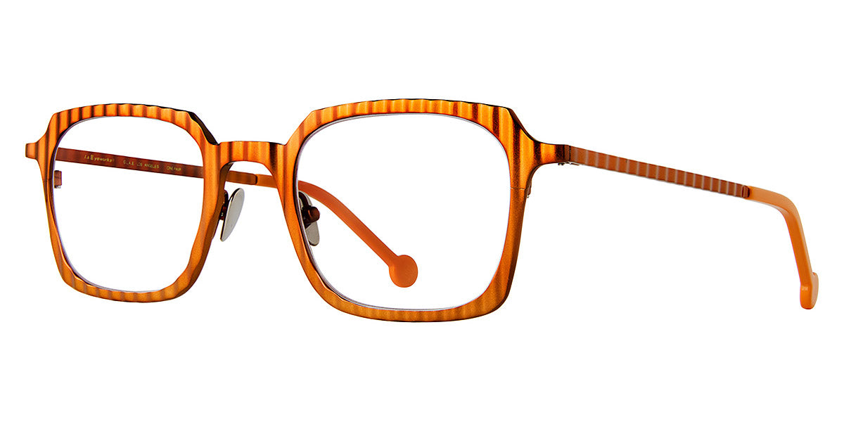 L.A.Eyeworks® GRIDDLE LA GRIDDLE 425 48 - Orange Eyeglasses