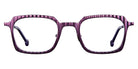 L.A.Eyeworks® GRIDDLE LA GRIDDLE 463 48 - Deep Eggplant Satin Eyeglasses