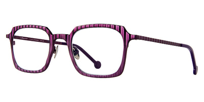 L.A.Eyeworks® GRIDDLE LA GRIDDLE 463 48 - Deep Eggplant Satin Eyeglasses