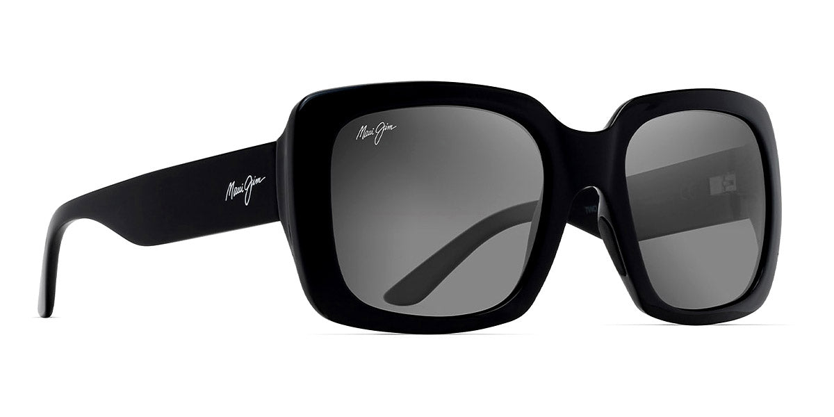 Maui Jim® Two Steps MAU Two Steps GS863-02 55 - Black Gloss Sunglasses