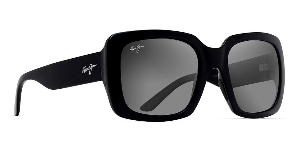 Maui Jim® Two Steps MAU Two Steps GS863-02 55 - Black Gloss Sunglasses