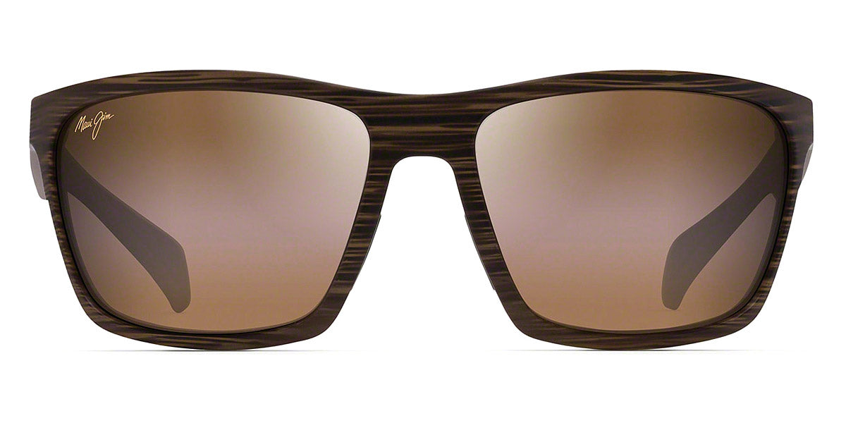 Maui Jim® Makoa H804-25W - Matte Brown Wood Grain / HCL® Bronze Sunglasses