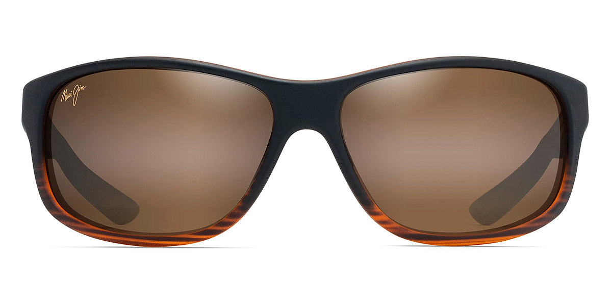 Maui Jim® Kaiwi Channel MAU Kaiwi Channel H840-25C 62 - Brown Stripe Sunglasses
