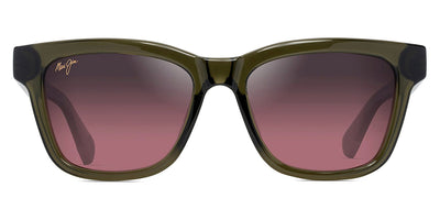 Maui Jim® Hanohano MAU Kenui RS644-15 52 - Trans Green/Shiny / Maui Rose Sunglasses