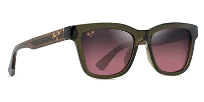 Maui Jim® Hanohano MAU Kenui RS644-15 52 - Trans Green/Shiny / Maui Rose Sunglasses