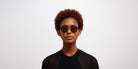 Mykita® HEMLOCK MYK HEMLOCK MH6 Pitch Black/Black / Polarized Pro Amber Brown 46 - MH6 Pitch Black/Black / Polarized Pro Amber Brown Sunglasses