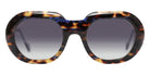 Henau® Flanagan Sun Sunglasses HEN-FLANAGAN-SUN-Q84-51 - Havana With Bleu - Q84