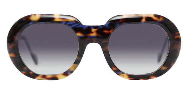 Henau® Flanagan Sun Sunglasses HEN-FLANAGAN-SUN-Q84-51 - Havana With Bleu - Q84