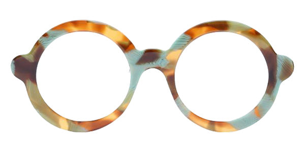 Henau® Lunalus Eyeglasses HEN-LUNALUS-0H83-48 - LIME BROWN SPECKLED