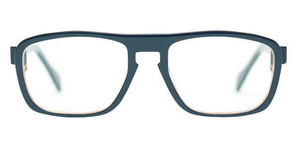 Henau® Manu Eyeglasses HEN-MANU-Z14B-54 - BLEU/BROWN TRANSPARENT