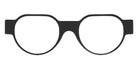 Henau® Triono Eyeglasses HEN-TRIONO-V45-46 - BLACK/WHITE/GREY STRIPED TRANSPARENT