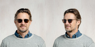 SALT.® HENDERSON SAL HENDERSON CPAG 52 - Copper/Antique Gold/Polarized CR39 Brown Lens Sunglasses